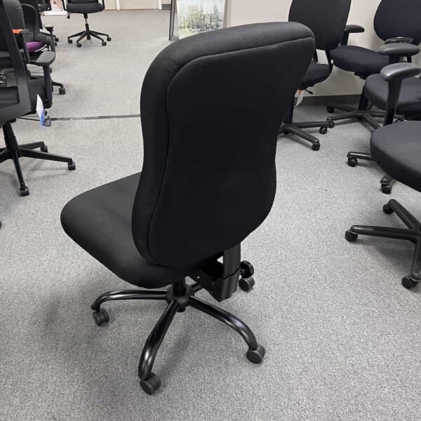 big and tall chair, no arms, back view