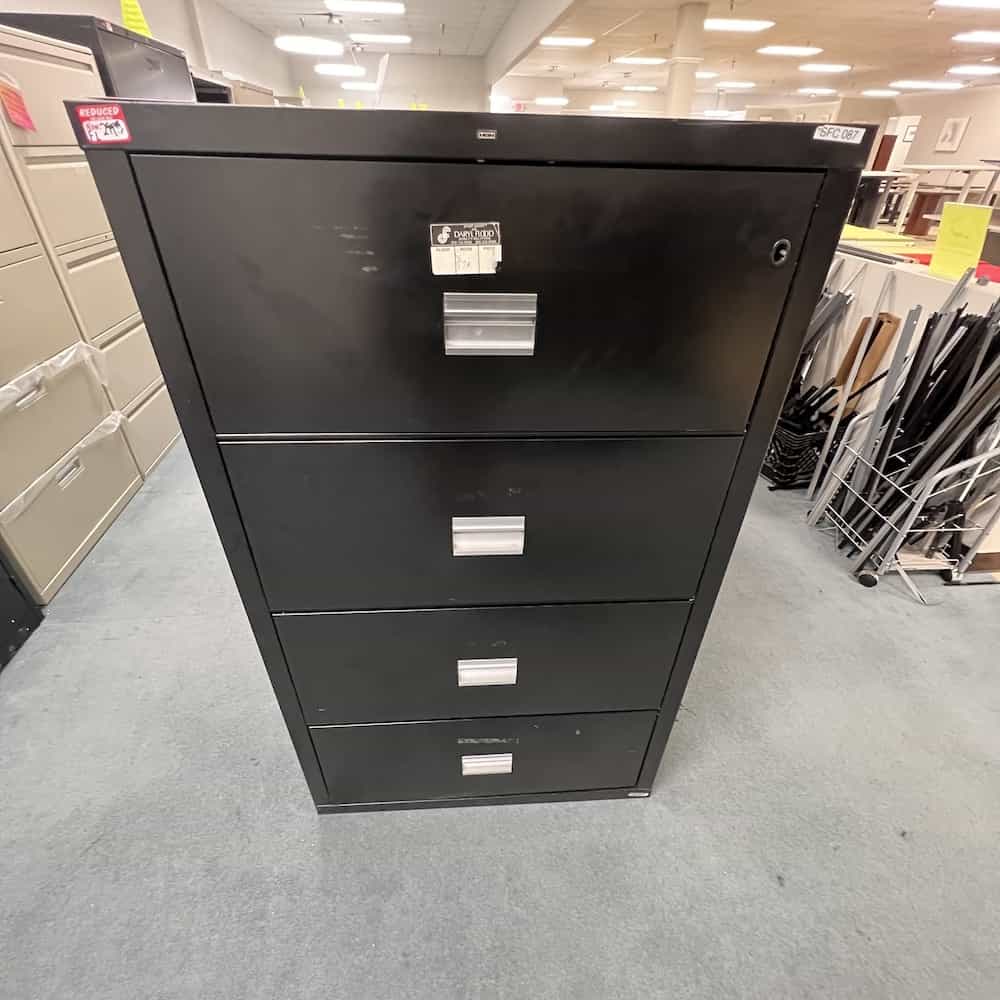 black metal fireproof lateral 4 drawer file cabinet