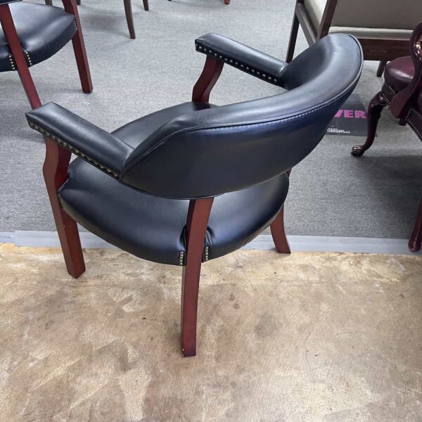 black poker captain chairs, no wheels