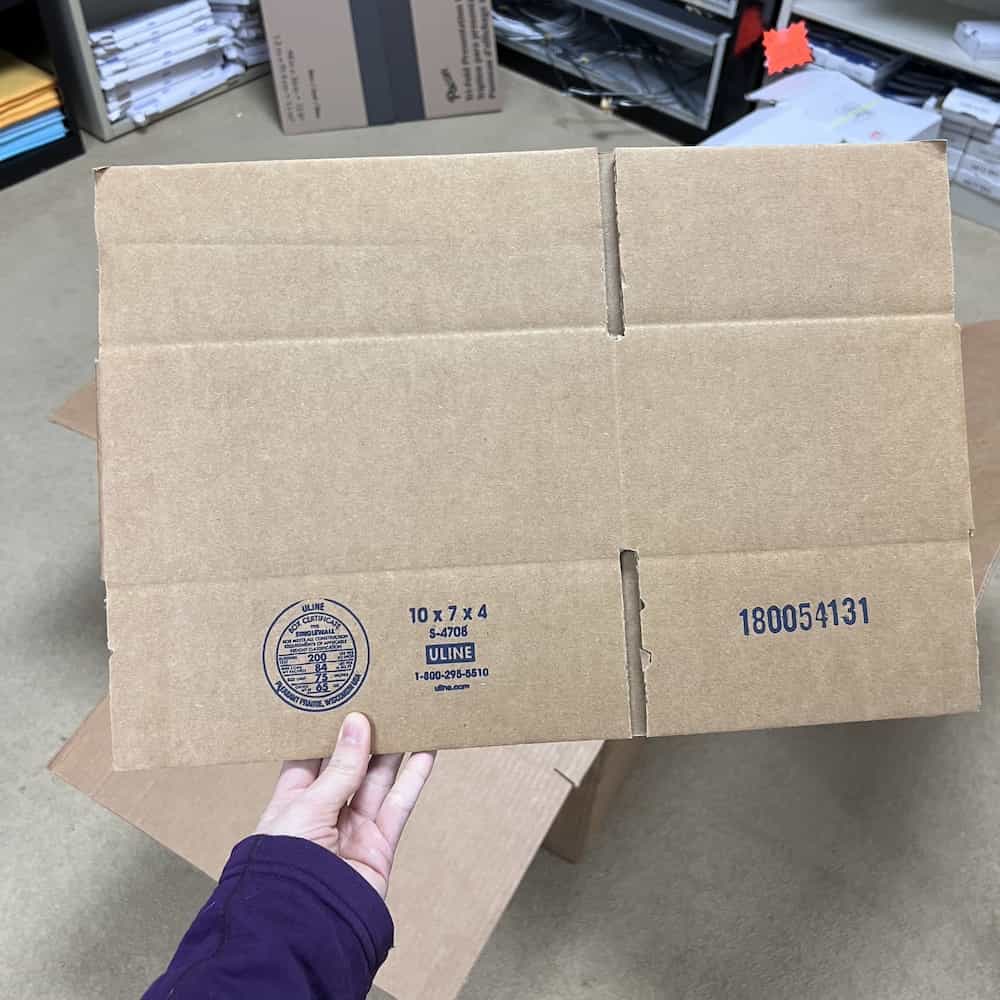 cardboard boxes for shipping, 10 x 7 x 4