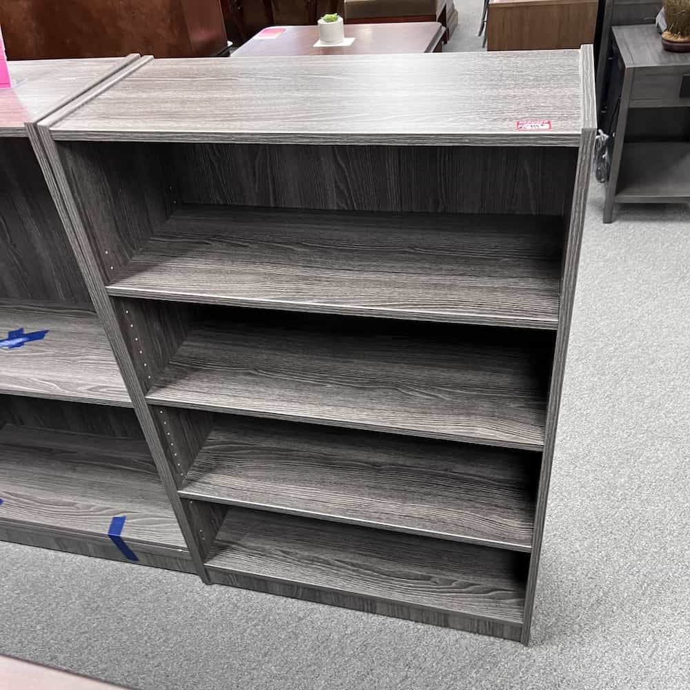 grey laminate 48" tall bookcase
