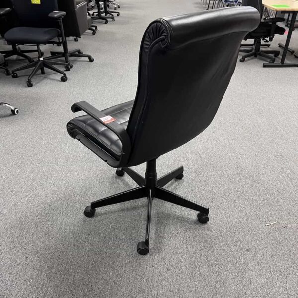 knoll sapper conference chair in black, back view