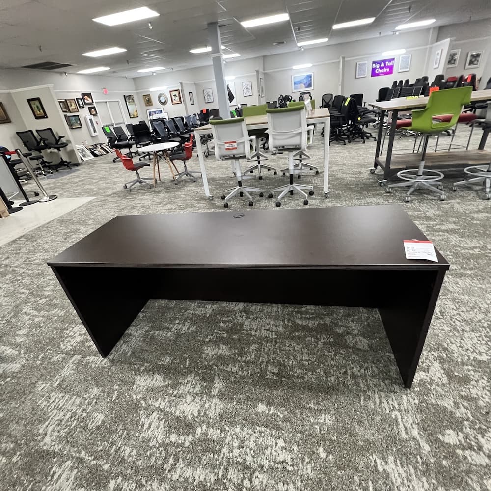 espresso shell credenza desk espresso
