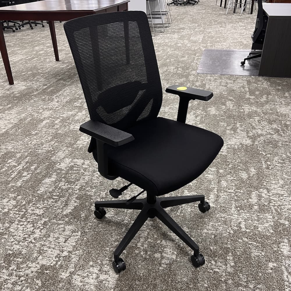 mesh back task chair, black "velocity" deals, new office furniture