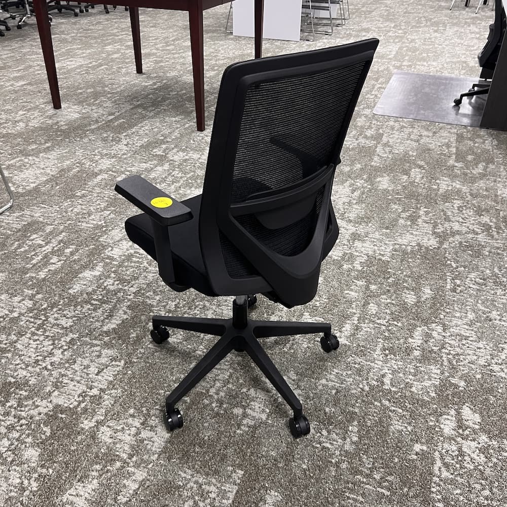mesh back task chair, black "velocity" deals, new office furniture