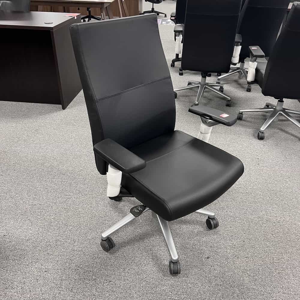black and silver sitonit office task chair prava