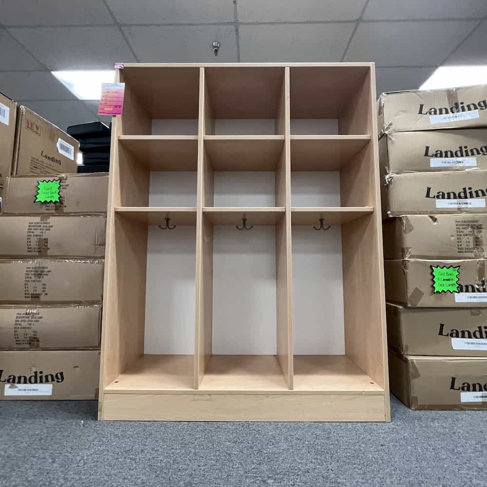 maple cubby school coat storage open locker