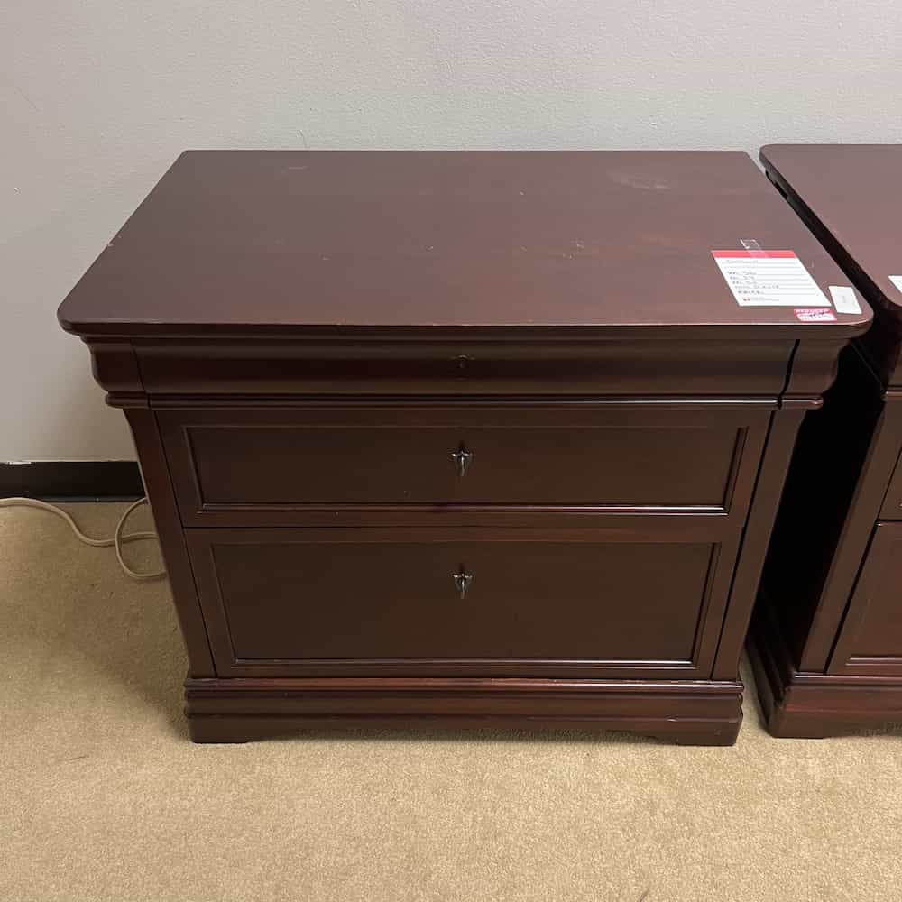 mahogany driscoll executive 2 drawer lateral