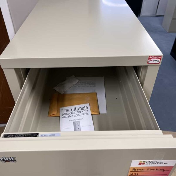 tan 4 drawer vertical file fireking fireproof patriot