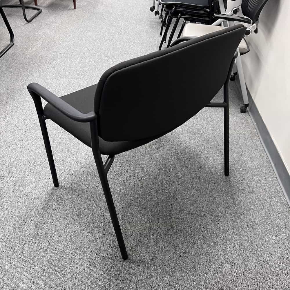 black upholstered bariatric guest chair