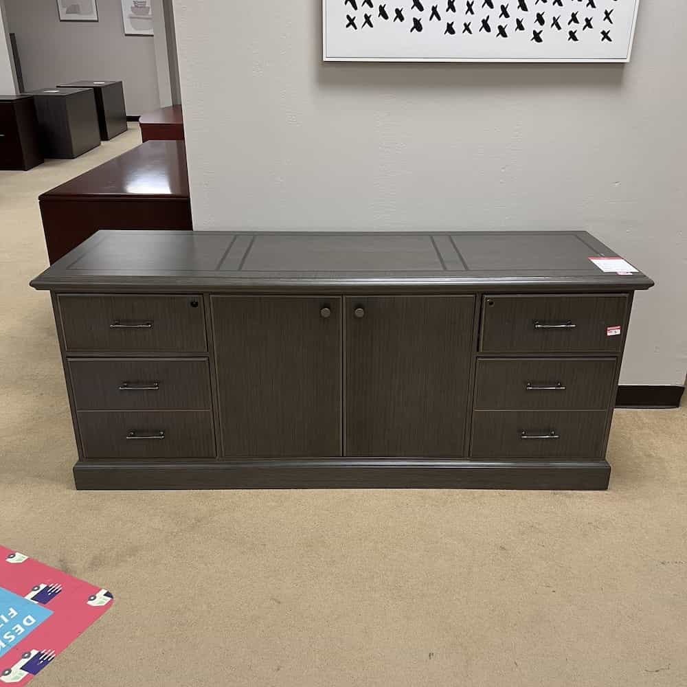 72" H x 23" W Grey Storage Credenza Office Furniture Liquidations