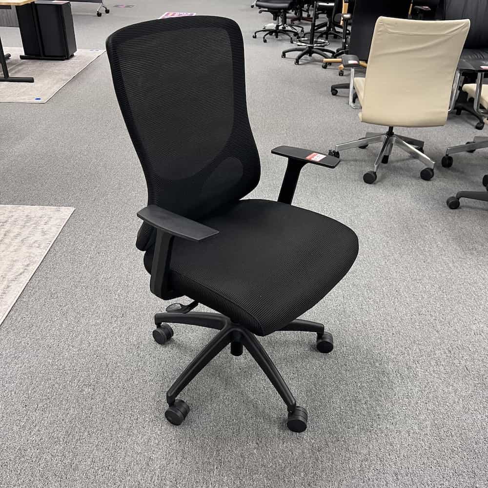 black mesh back office task chair open plan systems