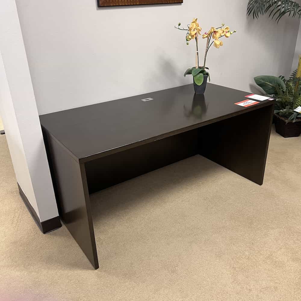 espresso veneer desk shell 60 x 30