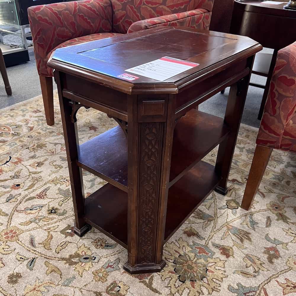 chippendale style end tables mahogany used