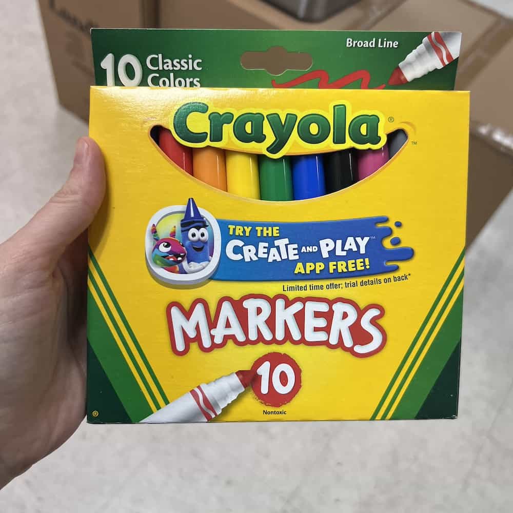 crayola 10 pack marker set