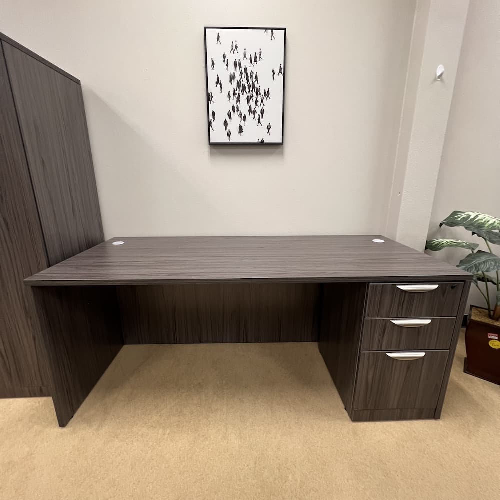 new laminate desk with single pedestal file, new office furniture