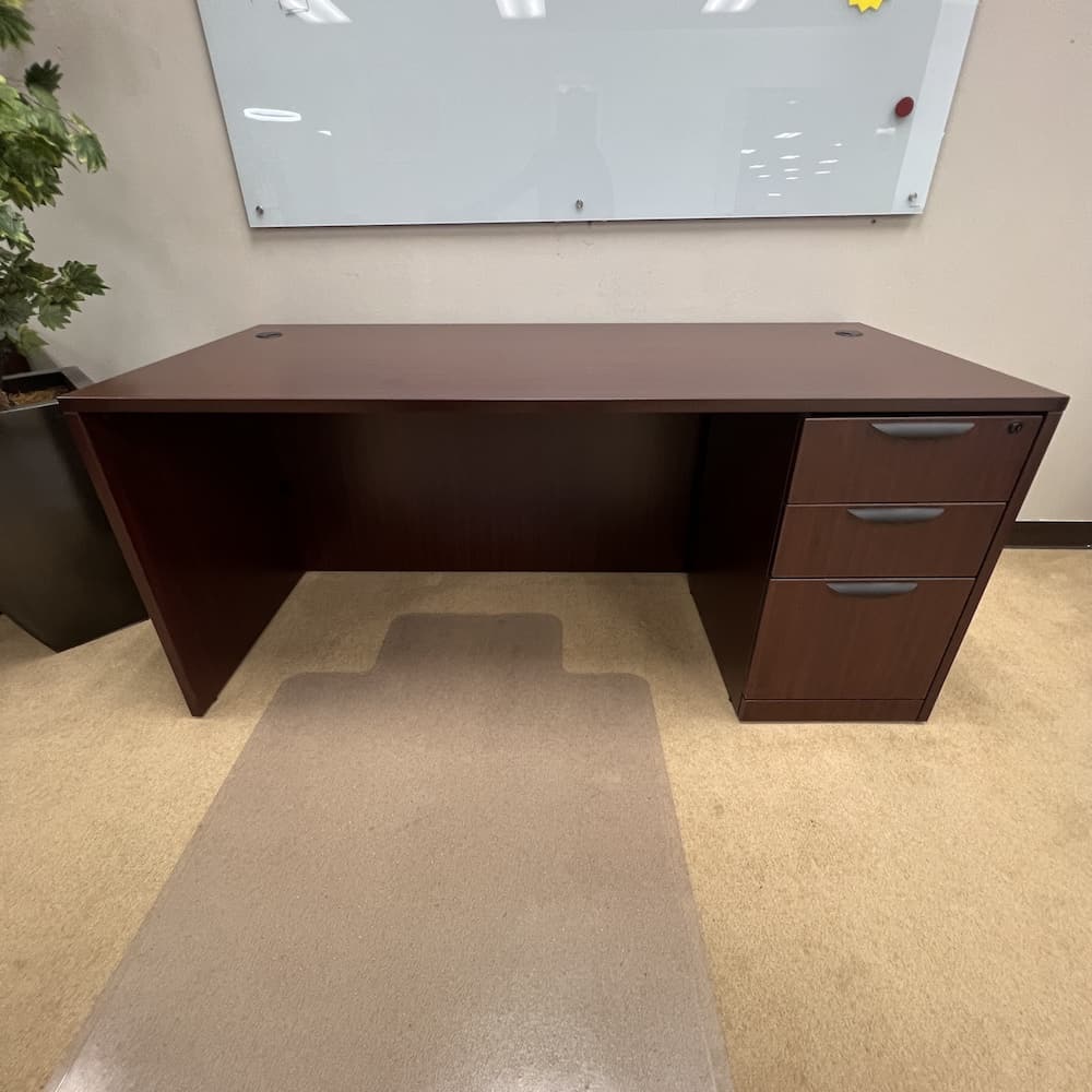 new laminate desk with single pedestal file, new office furniture