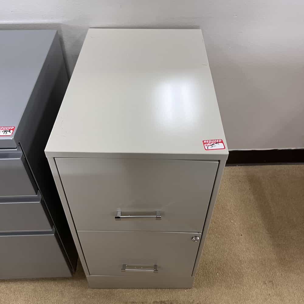 beige metal 2 drawer vertical file file