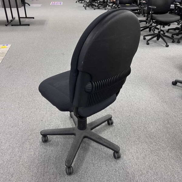 black steelcase turnstone task chair upholstered