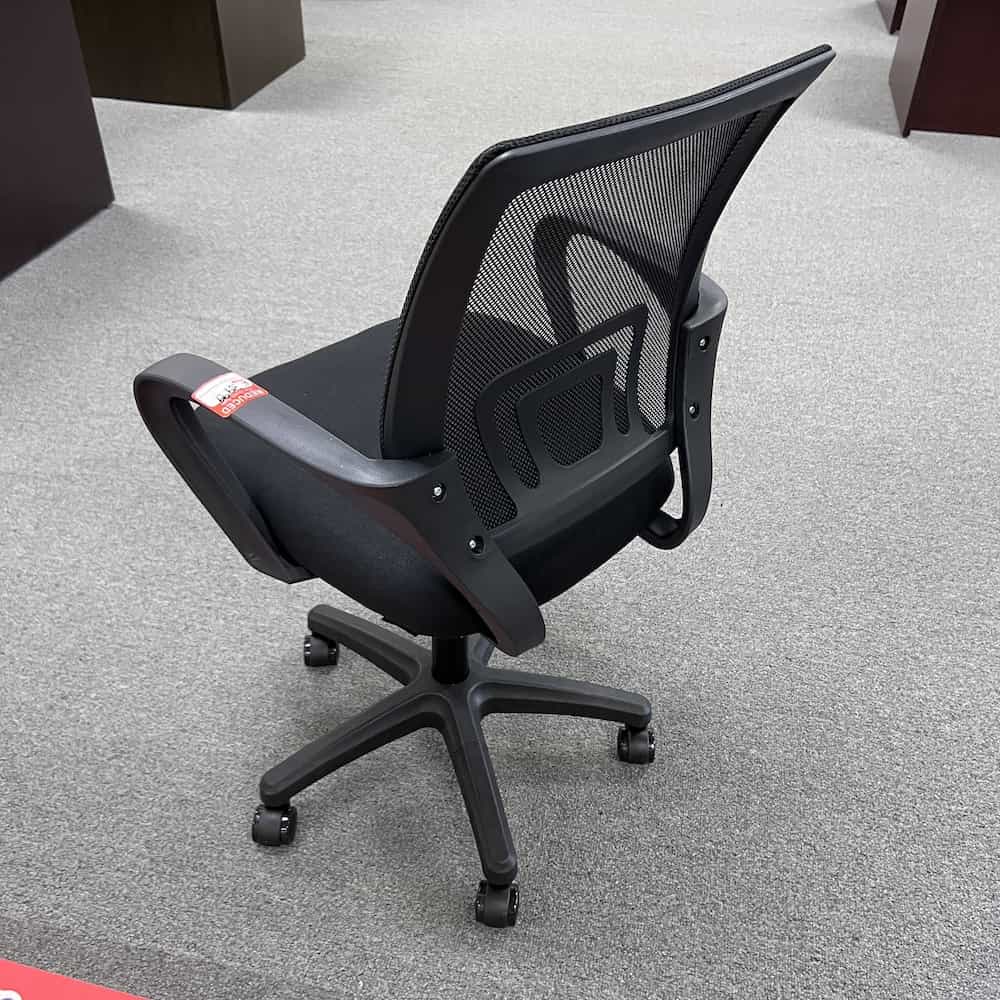 black mesh back task chair