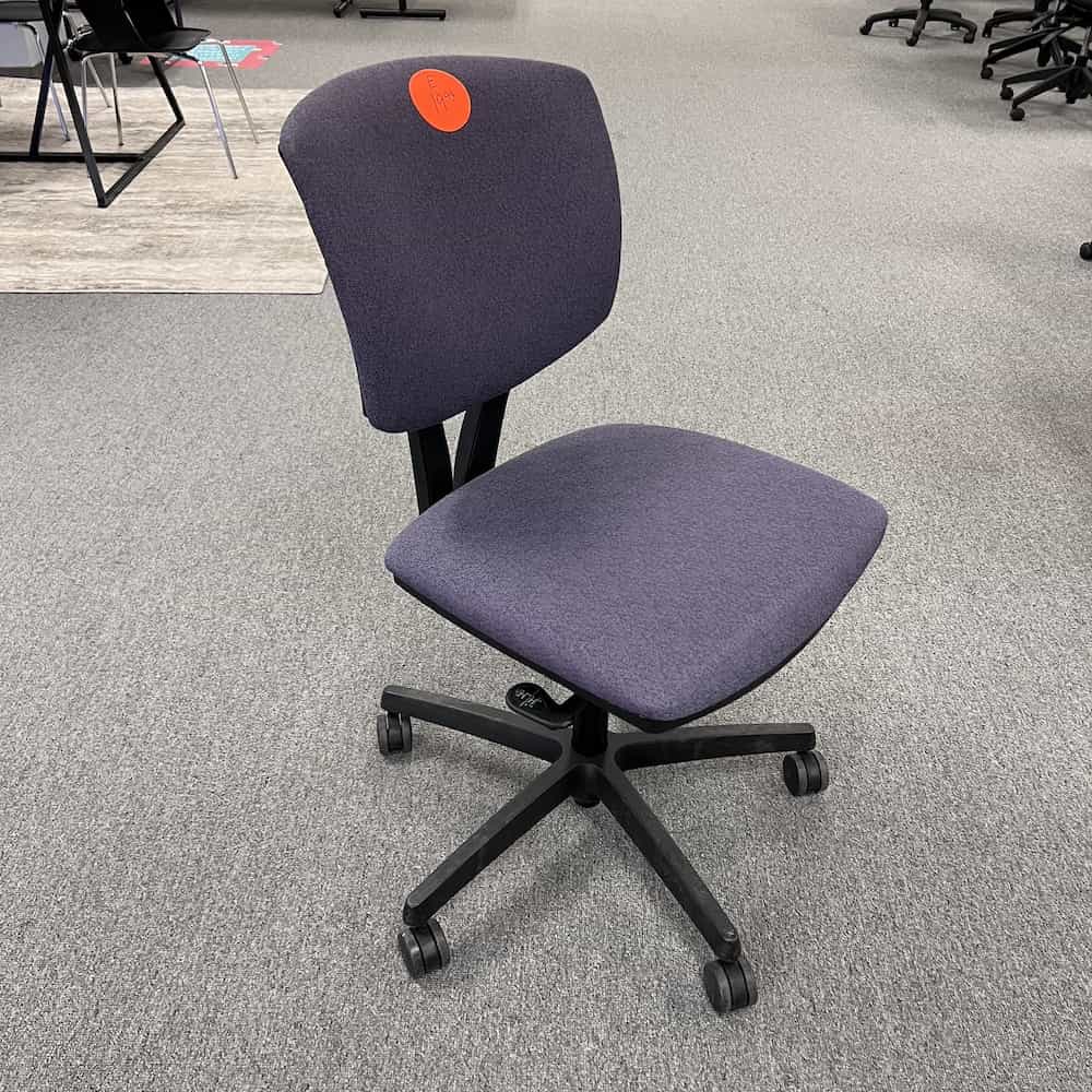 purple hon task chair armless used office