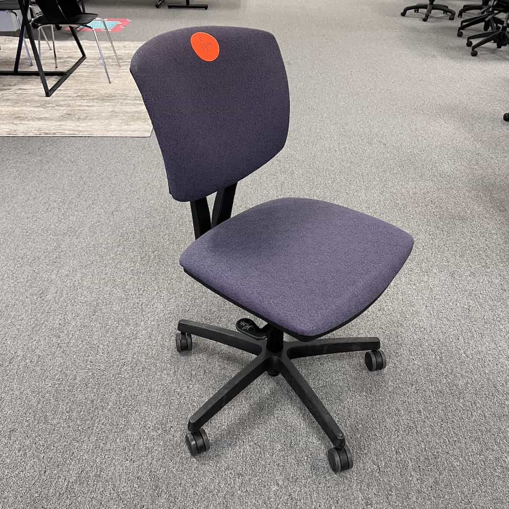 Hon Purple Upholstered Armless Task Chair Office Furniture Liquidations