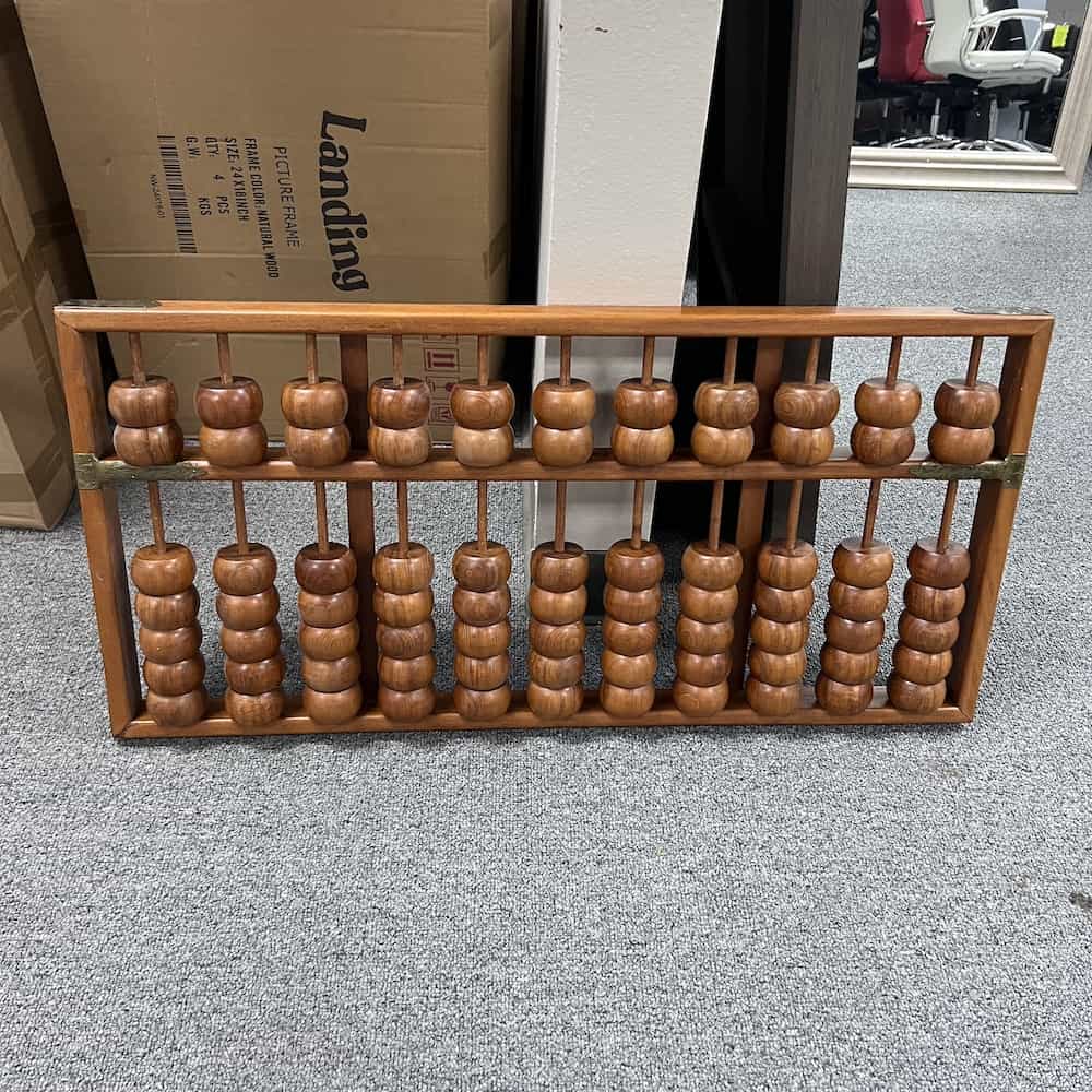 teak wood abacus 35"x17"