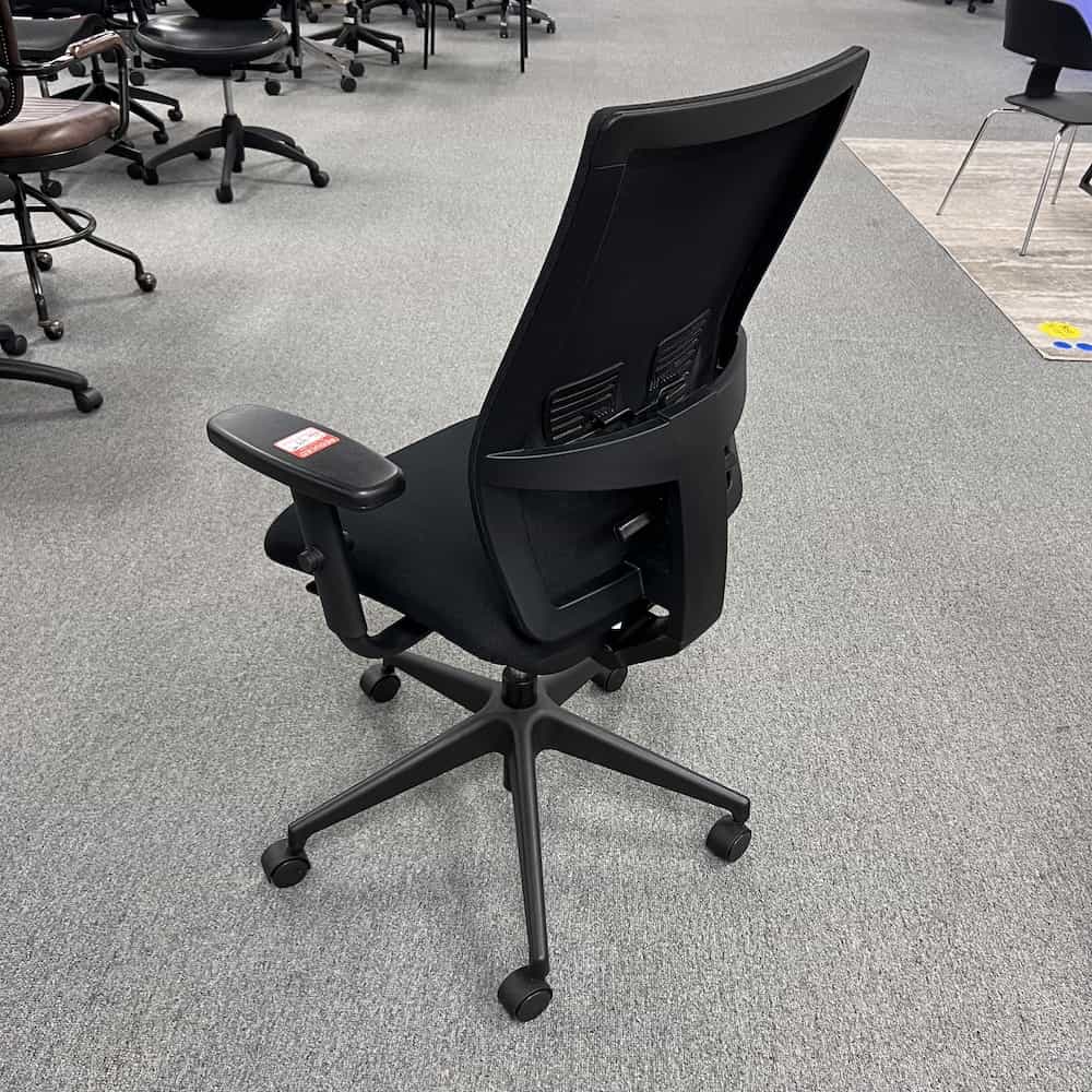 black mesh back task chair