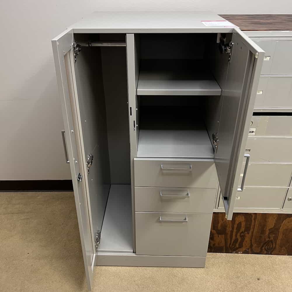 metal wardrobe grey and beige office hon with file file storage