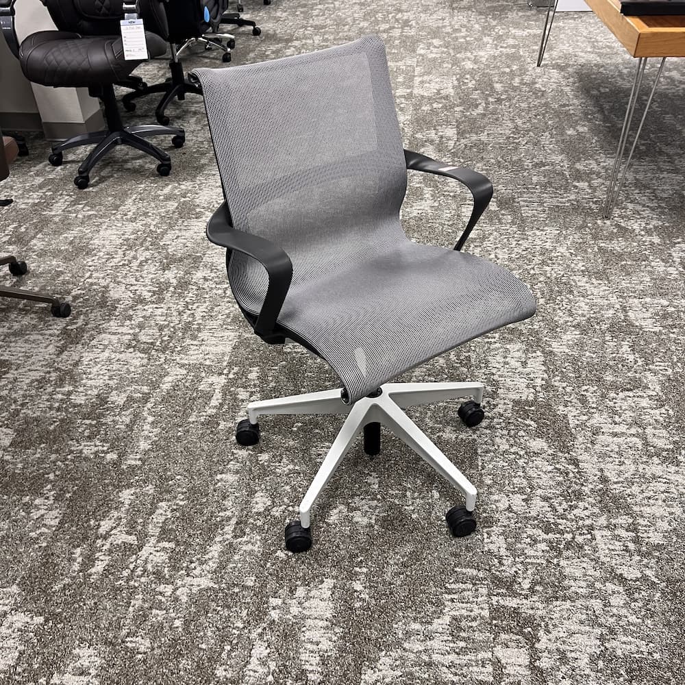 herman miller setu mesh conference chair setu in grey