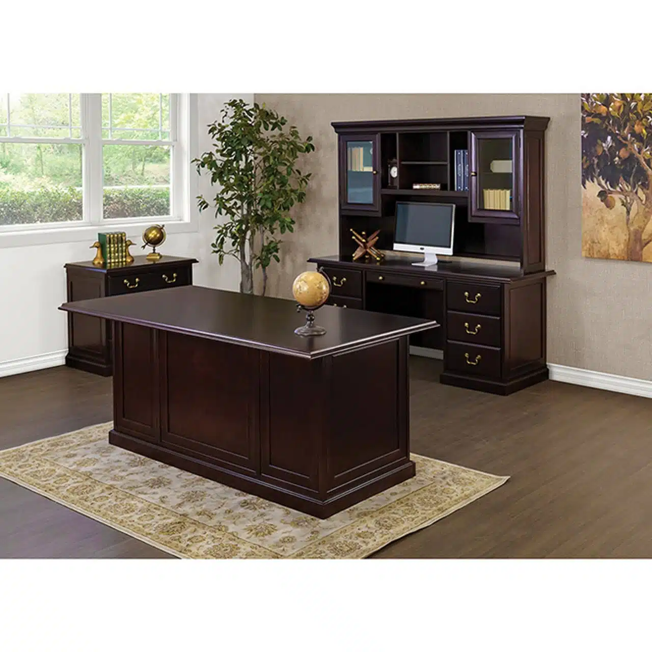 NEW executive Roland collection traditional mahogany veneer wood