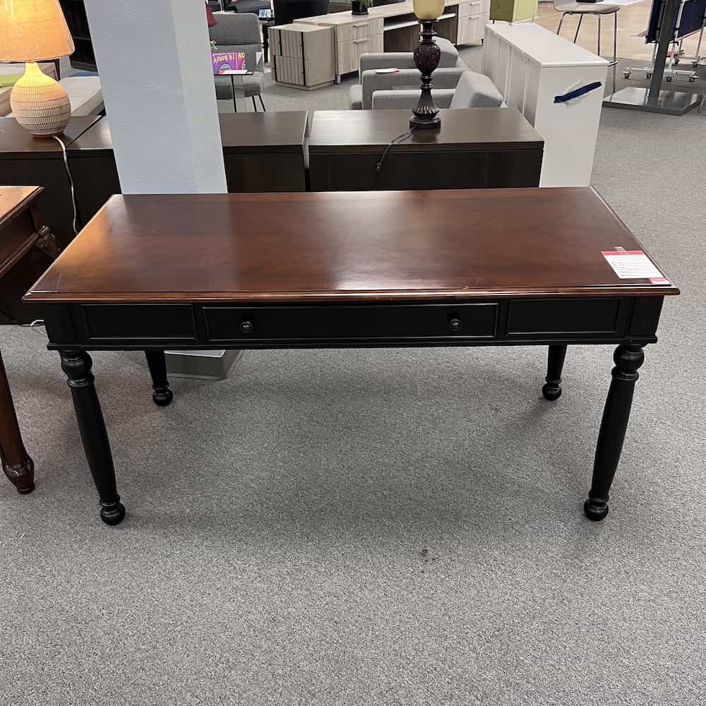 Mahogany writing desk traditional with keyboard drawer used veneer wood
