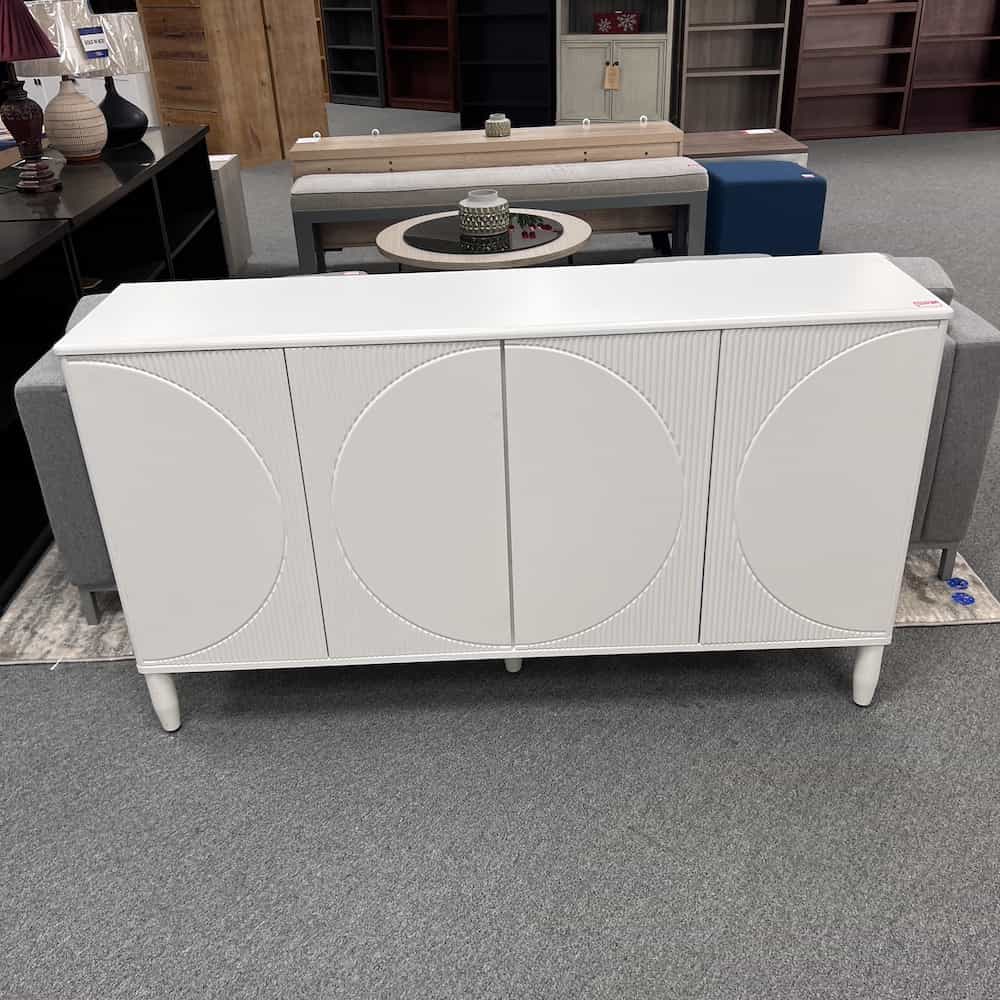 white credenza storage cabinet buffet contemporary