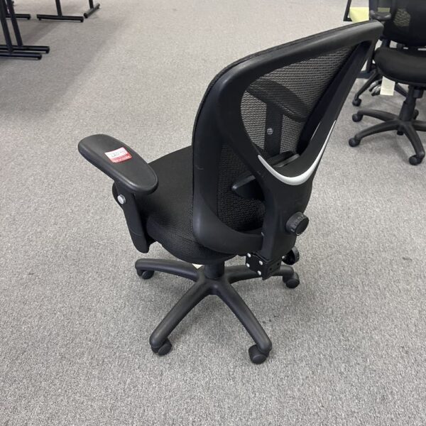 black mesh back task chair