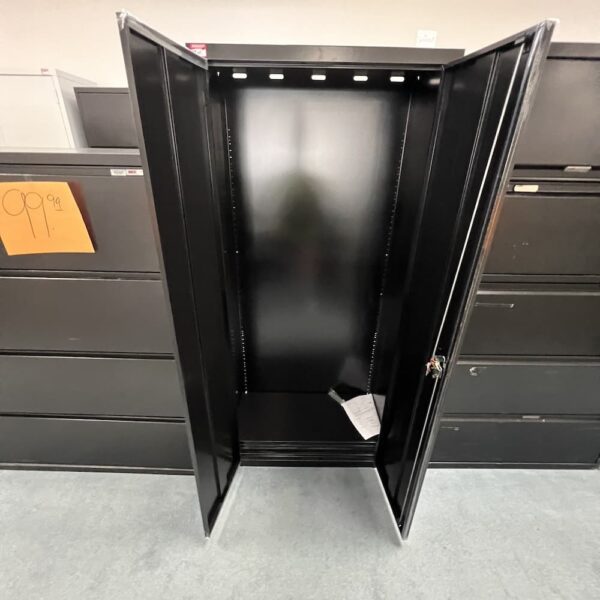 black metal storage cabinet metal