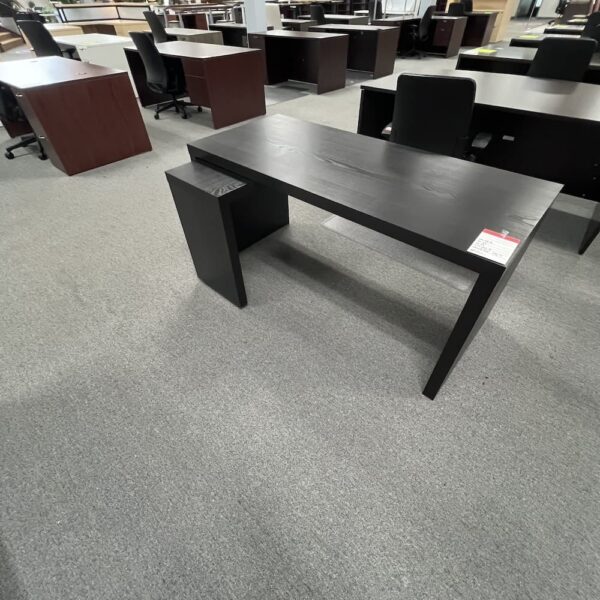 ikea l-desk left return black malm used furniture