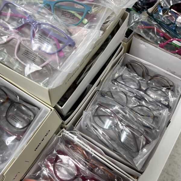 glasses frame designer samples various brand name one-of-a-kind adult