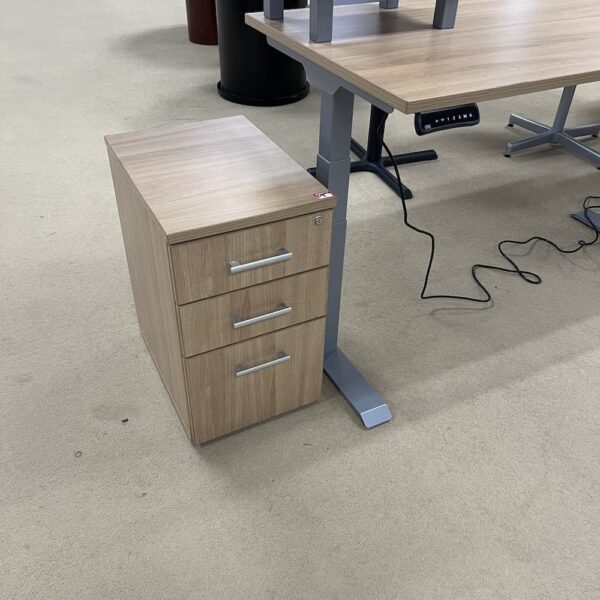 oak height adjustable set laminate grey base set with box box file and little shelf