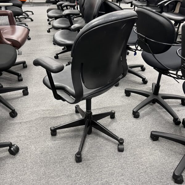 Herman Miller used office furniture equa black vinyl chair
