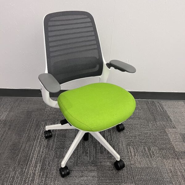 green steelcase series 1 task chair grey mesh back used office furniture