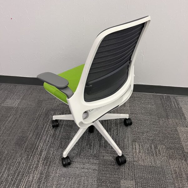 green steelcase series 1 task chair grey mesh back used office furniture