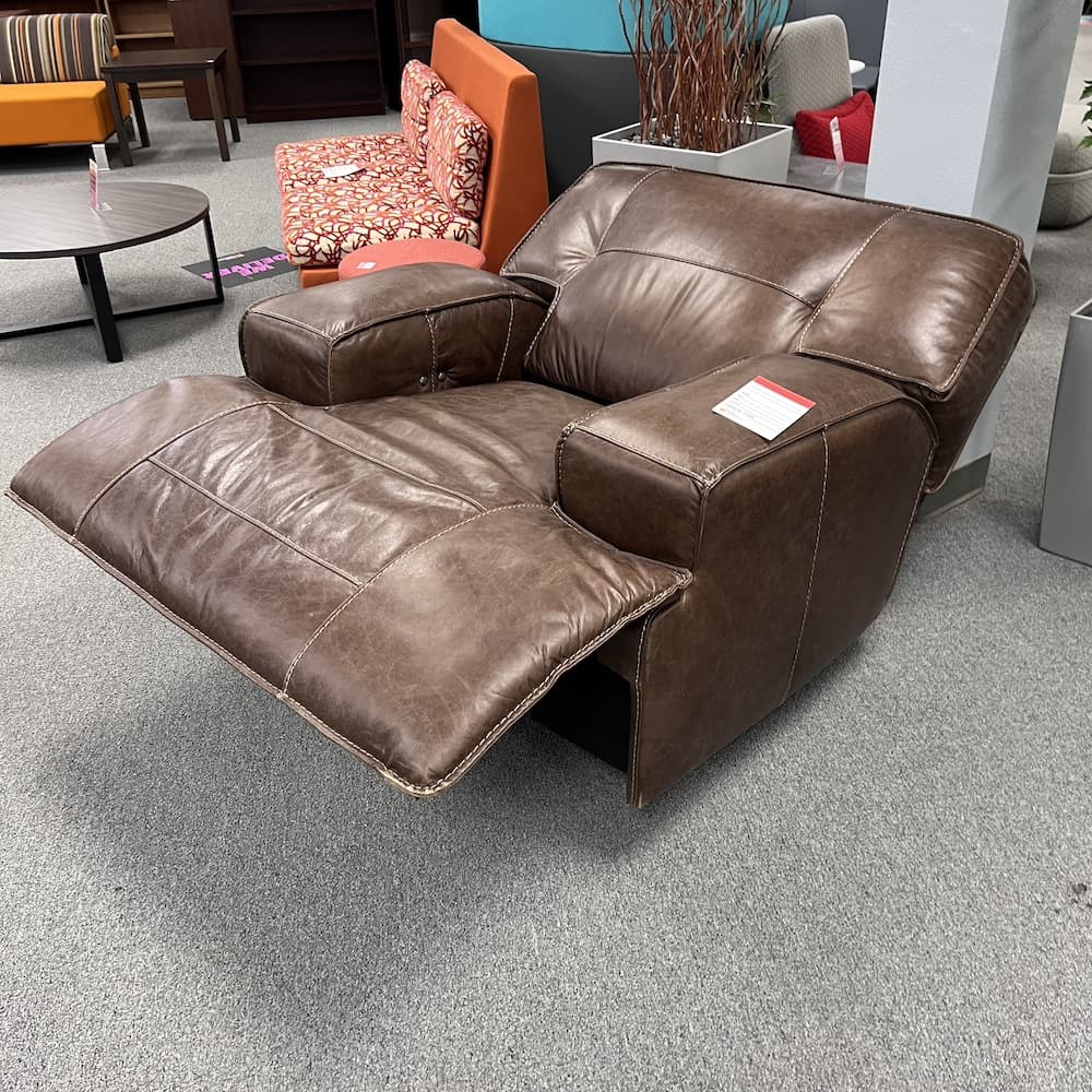 brown recliner chair wide format electric used home furniture