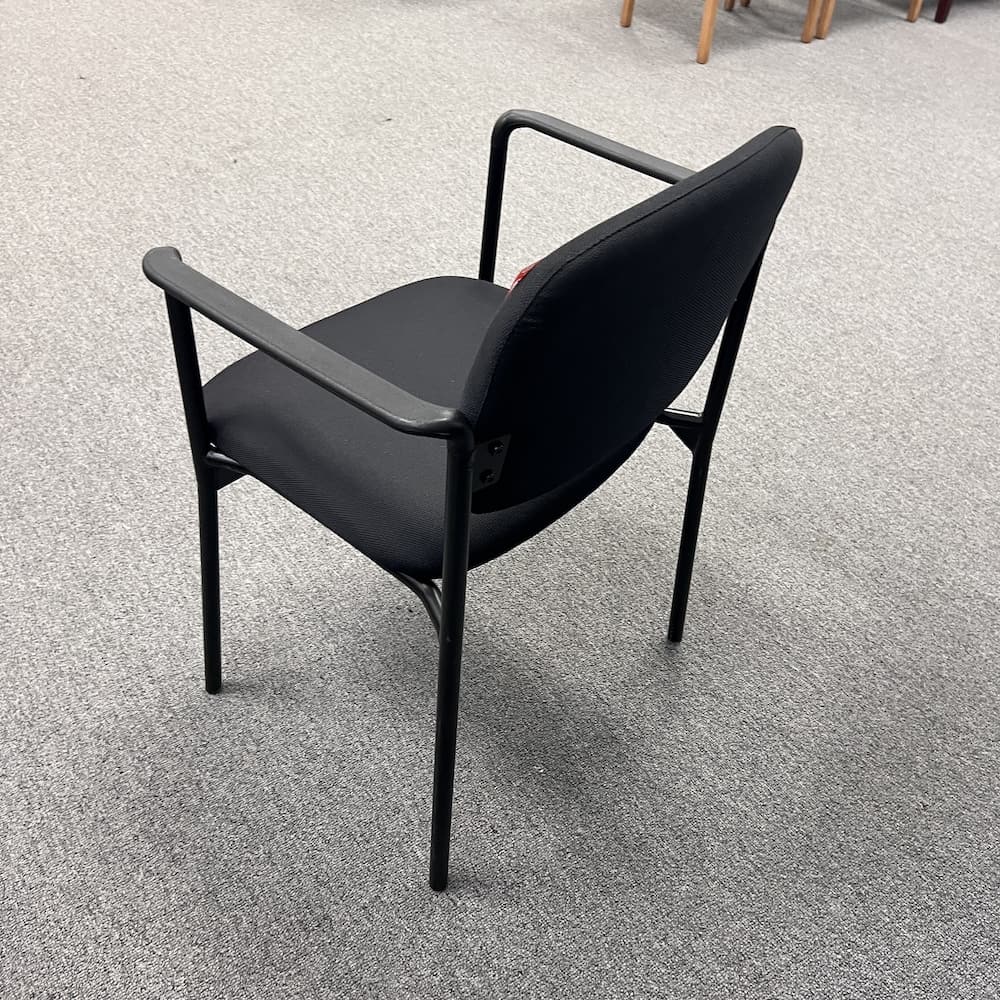 black upholstery stacking chair basyx used office furniture hon arm chair