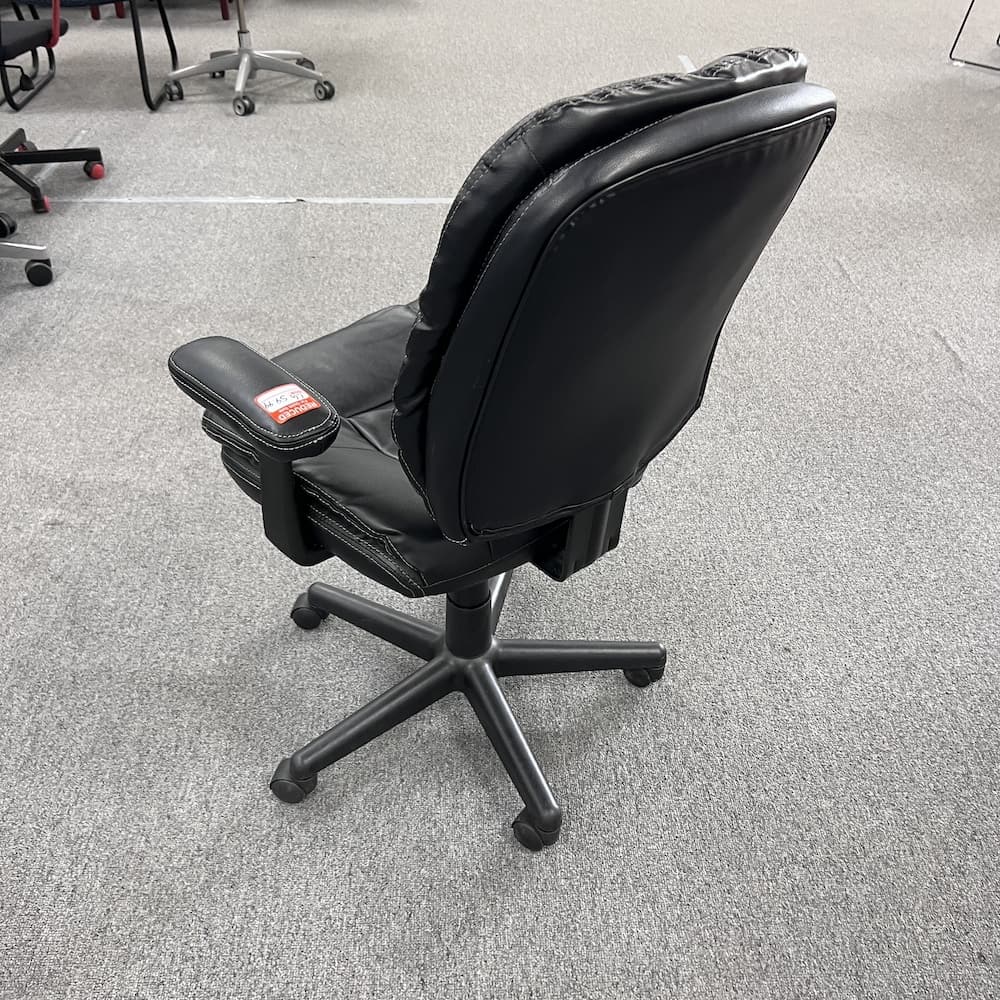 black vinyl office chair adjustable used office furniture global brand