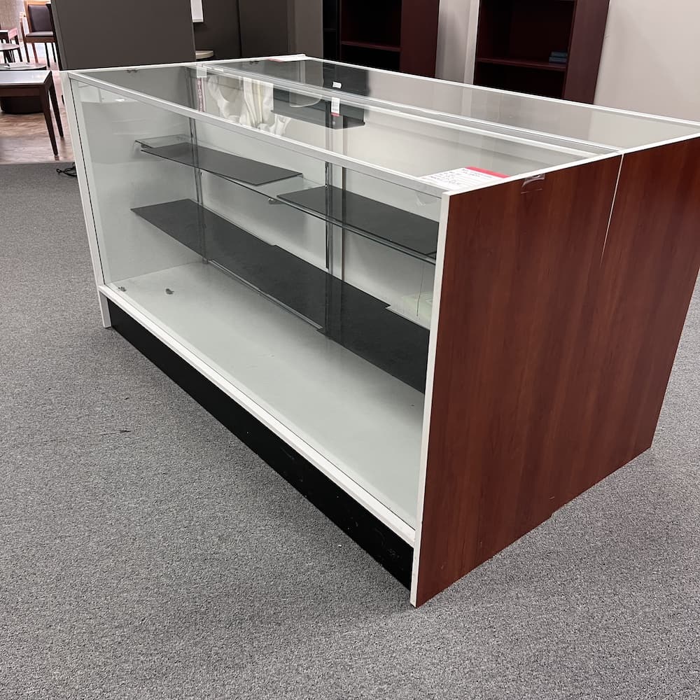 display cabinet retail case glass with glass shelves used furniture cabinet counters