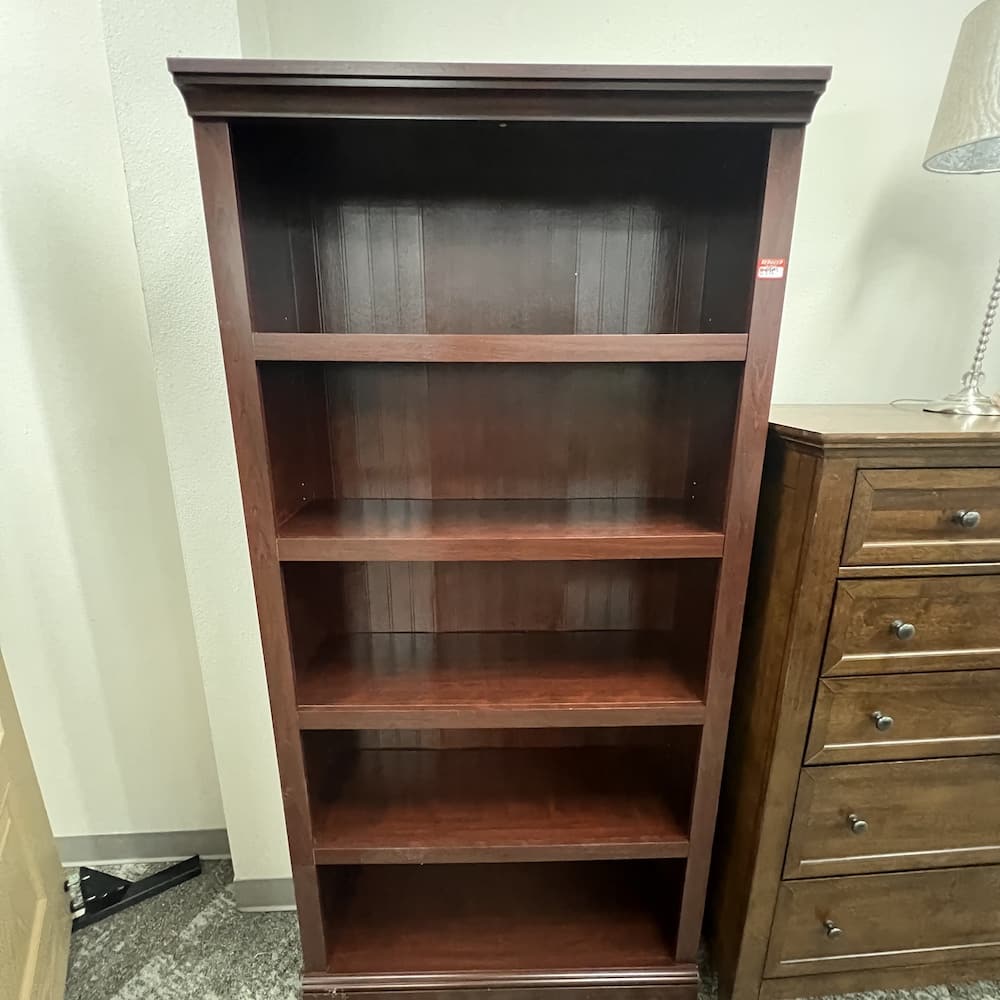 mahogany bookcase used office furniture 71 tall
