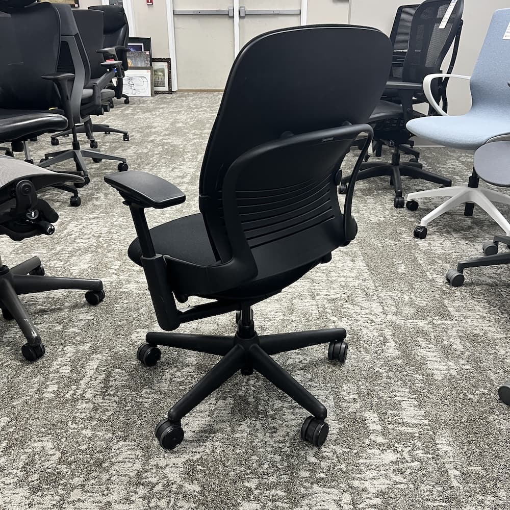used black Steelcase leap version 2 office chair San Antonio texas fully upholstered