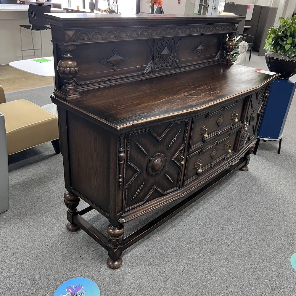 Jacobean buffet, antique furniture, sideboard, used furniture