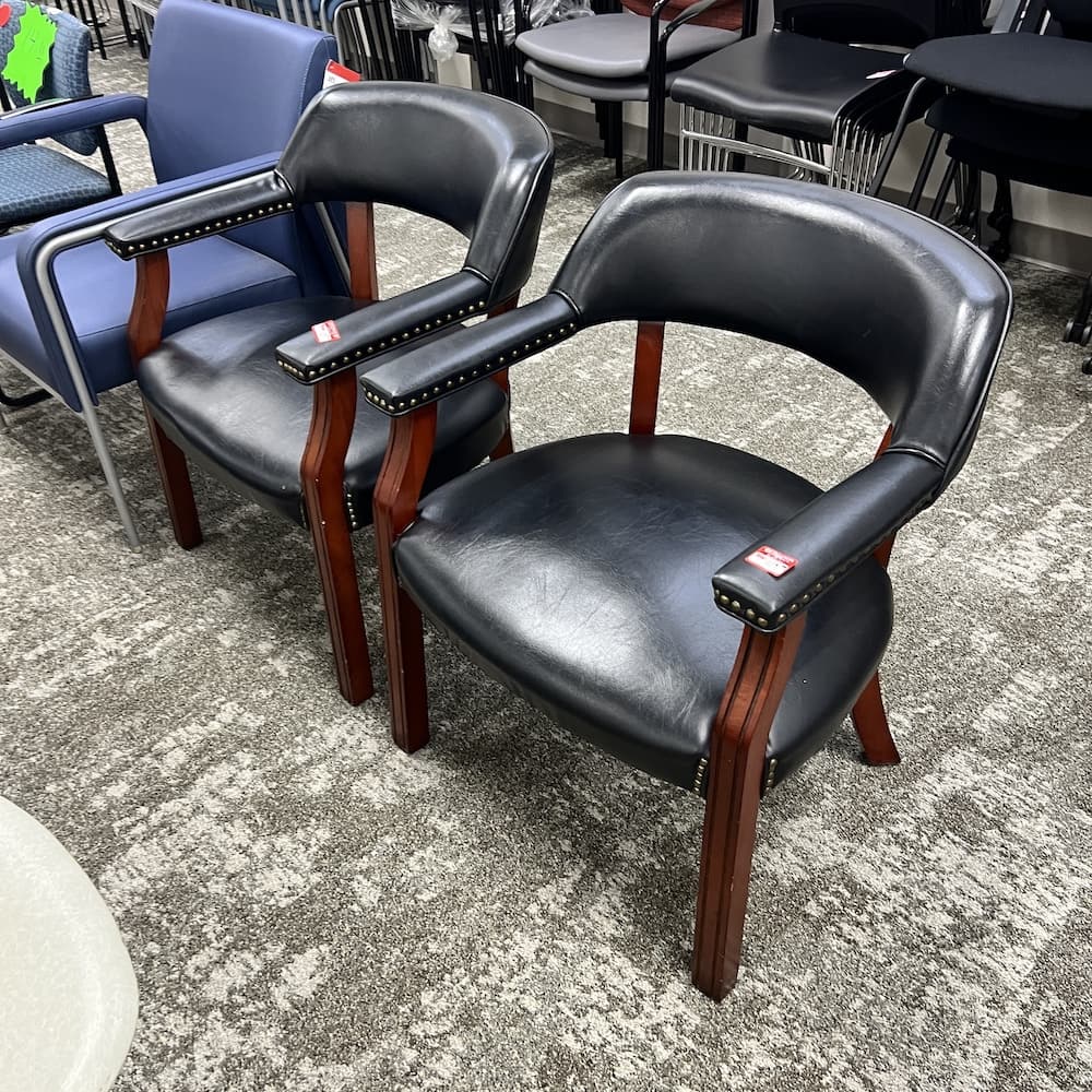 black poker chair, used office furniture
