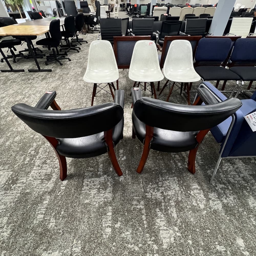 black poker chair, used office furniture
